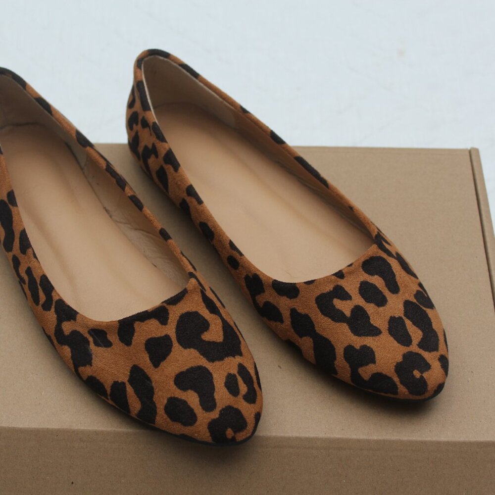 Leopard PrintPoint Toe Flats